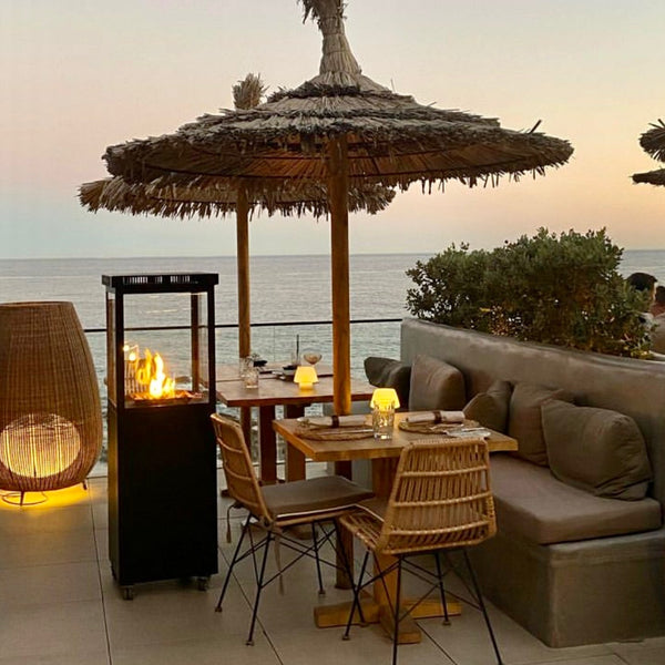 Luxury Retreats: Experience the elegance of our gas patio heaters at top hotels and restaurants
