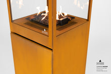 Cargar imagen en el visor de la galería, Estufa Gas Exterior Sunwood Marino Acero Corten - Estufas de exterior online